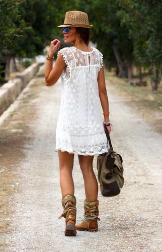 PAREO LETNIA SUKIENKA NARZUTKA TUNIKA PLAŻOWA BOHO na Arena.pl