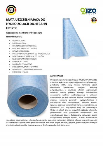 Mata do Hydroizolacji Super Moc Uszczelnienie 1m na Arena.pl