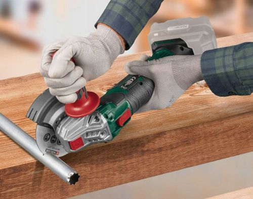 Akumulatorowa szlifierka kątowa Parkside 20V PWSA na Arena.pl