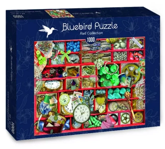 Puzzle 1000 elementów. Czerwona kolekcja zdjęcie 1
