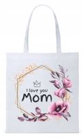 Dla Mamy Mamusi Prezent Torba Eco Biała Shopper Z Nadrukiem Ze Zdjęciem