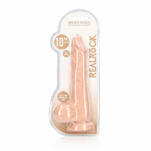Dildo Z Jądrami 25 Cm Kremowe na Arena.pl