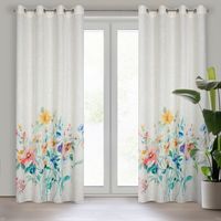 Zasłona gotowa na przelotkach AMELIA 140x260 Eurofirany naturalna