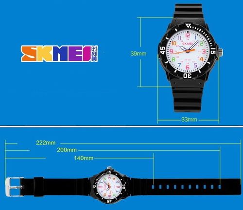 KOLOROWY ZEGAREK DZIECIĘCY SKMEI WSKAZÓWKOWY DLA CHŁOPAKA DZIEWCZYNKI 7 KOL na Arena.pl