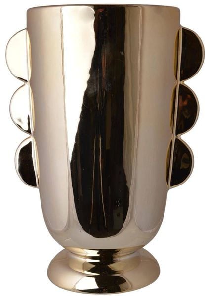 Wazon ceramiczny złoty zdjęcie 1