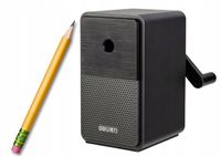 Strugaczka Na Korbkę Z Pojemnikiem Regulacja Ostrza Czarna