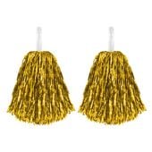 Pompony cheerleaderki złote 2szt