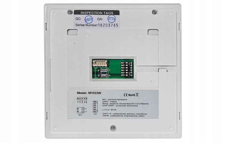 PANEL WEWNĘTRZNY M1022W-2 VIDOS zdjęcie 2
