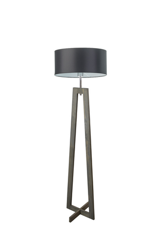Lampa podłogowa BALI  abażur walec brązowy E27 na Arena.pl