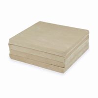 Mata do zabawy 120x120cm dla Dziecka kwadratowa składana, Velvet Soft Beżowy