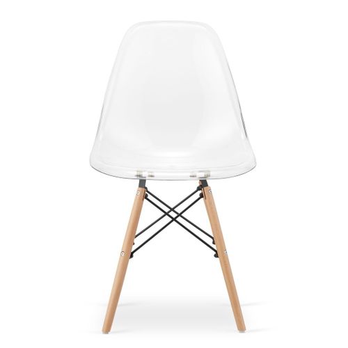 Krzesło OSAKA przezroczyste / nogi naturalne x 1 na Arena.pl