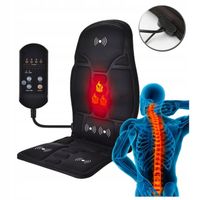 MATA GRZEWCZA DO SAMOCHODU MASUJĄCA PODUSZKA NA FOTEL MASAŻ Z PILOTEM