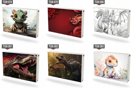 Mata magnetyczna magnes na grzejnik kaloryfer na wymiar MAŁY DINOZAUR na Arena.pl