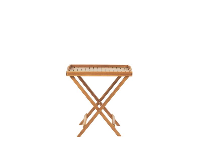 Stolik ogrodowy drewniany jasny JAVA zdjęcie 3