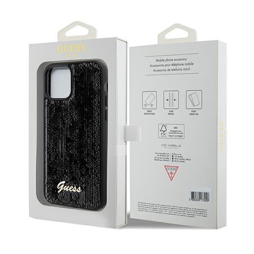 Etui Guess do iPhone 12, iPhone 12 Pro, Czarny na Arena.pl