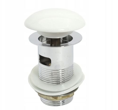 KOREK DO UMYWALKI CERAMICZNY Biały umywalkowy z przelewem na Arena.pl