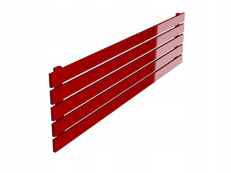 Grzejnik pokojowy poziom BELLOSLIM 38x160 red zdjęcie 1