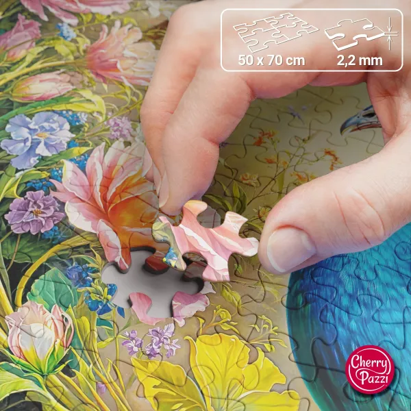 Puzzle 1000 elementów. Pawi Raj 30929 zdjęcie 2