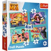 PUZZLE 4W1 ZWARIOWANE MINIONKI 34648