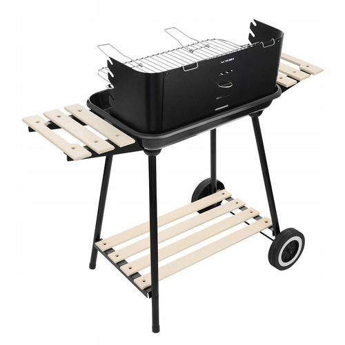 Grill węglowy ogrodowy na kółkach z 3 półkami na Arena.pl