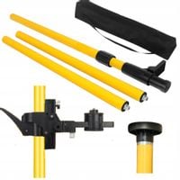 TYCZKA DO POZIOMICY STATYW ROZPOROWY DO LASERA 365 CM + ADAPTER DO SKOSÓW