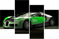 140CM 70 OBRAZ ZIELONE BUGATTI VEYRON ŚCIENNY