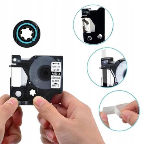 Taśma do DYMO D1 40913 9mm S0720680 ZESTAW 5 szt KOMPATYBILNA LABELMANAGER na Arena.pl