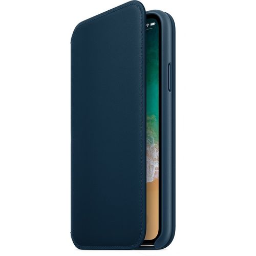 Apple iPhone X Leather Folio - Cosmos Blue na Arena.pl