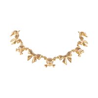 choker z kokardkami i czaszkami aria rockstar collection (c25/nut/16au)