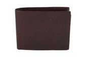 Portfel skórzany męski - Barberini's - Brązowy ciemny