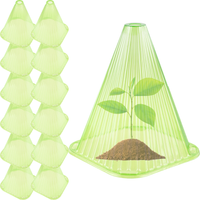 KLOSZE OCHRONNE DLA ROŚLIN 12 SZT OSŁONY OGRODOWE NA ROŚLINY SADZONKI mróz