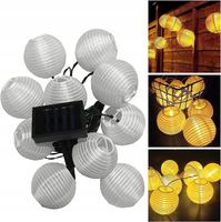 ŁAŃCUCH ŚWIETLNY GIRLANDA LED LAMPIONY LAMPION LED 7M 50 LAMPEK