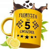 Złoty Kubek Premium Dla Florysty Prezent Z Nadrukiem Ze Zdjęciem