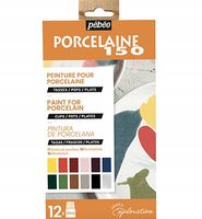 2 x Zestaw farb do porcelany szkła do wypalenia PEBEO 12x20ml dekoracyjne