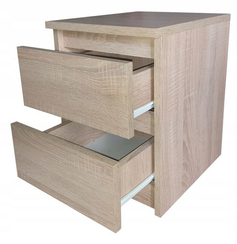 Szafka nocna, 2 szuflady stolik nocny, dąb sonoma na Arena.pl