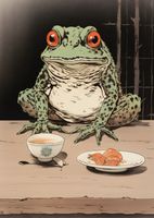 Plakat 67,5x95cm Kolacja w Bambusowym Lesie