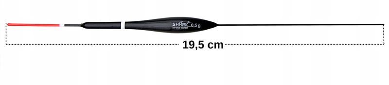 Spławik STAŁY z BALSY SHARK Perfekt Hunter 0,5 g / 19,5 cm zdjęcie 2
