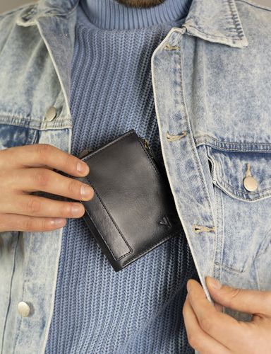 duży portfel w stylu retro z dwiema kieszeniami na monety - rovicky na Arena.pl