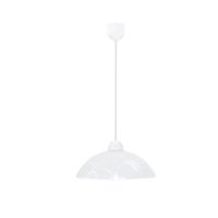 Mangano lampa wisząca 1x60W E27 klosz biały z wzorem