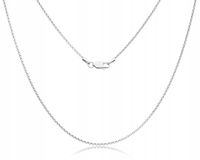 Łańcuszek Srebrny 925 Damski splot Rolo Rod Pełny dł.45 cm