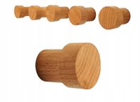 Drewniany Wieszak na Ścianę 5,5 cm Ubrania Ręczniki do Sauny Garderoby 45mm