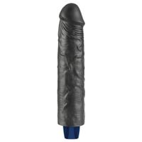 realistyczne dildo wibrujące lovetoy softee czarne usb 24 cm