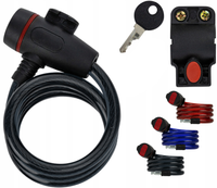 ZAPIĘCIE DO ROWERU BLOKADA ROWEROWA LINKA NA KLUCZ DŁUGIE 1metr