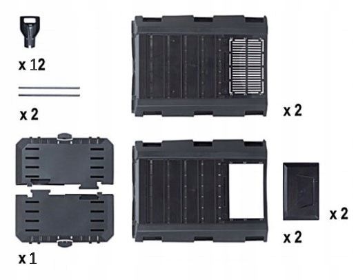 Kompostownik COMPOGREEN - CZARNY IKL380C-S411 zdjęcie 6