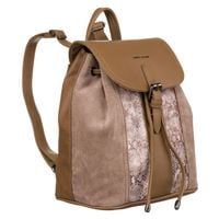 plecak damski ze skóry ekologicznej z klapką - david jones