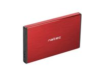 Natec Kieszeń zewnętrzna HDD/SSD Sata Rhino Go 2,5'' USB 3.0 czerwona