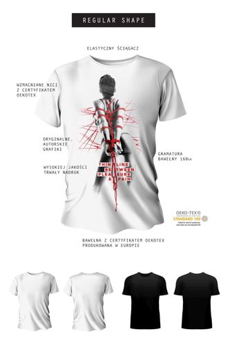 t-shirt men white m regular na Arena.pl