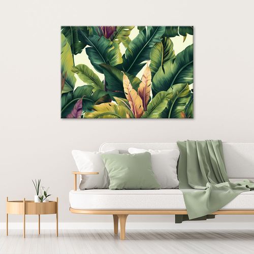 Obraz na płótnie,  Kolorowe liście tropikalne 60x40 na Arena.pl