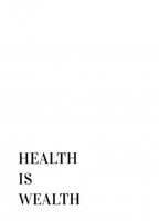 Plakat 13x18cm Z Napisami Nowoczesny Cytat Health Is Wealth