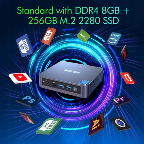 TRYCOO WL-6 MINI KOMPUTER PRZENOŚNY PC 8GB RAM 256GB INTEL N100 na Arena.pl